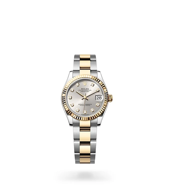 Rolex Datejust Oyster, 31 mm, Edelstahl Oystersteel und Gelbgold - M278273-0019 at Huber Fine Watches & Jewellery