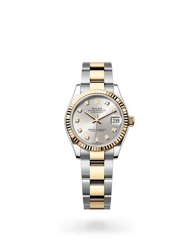 Rolex Datejust Oyster, 31 mm, Edelstahl Oystersteel und Gelbgold - M278273-0019 at Huber Fine Watches & Jewellery