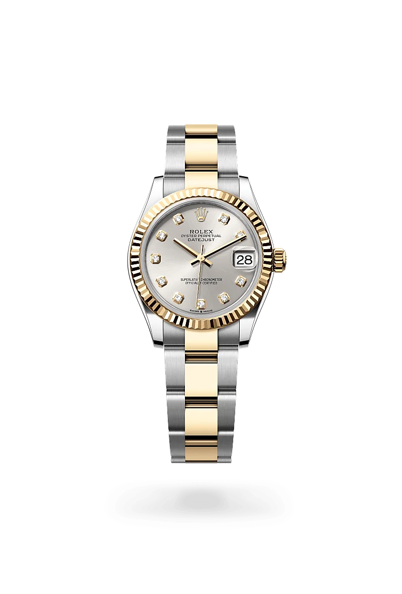 Rolex Datejust Oyster, 31 mm, Edelstahl Oystersteel und Gelbgold - M278273-0019 at Huber Fine Watches & Jewellery