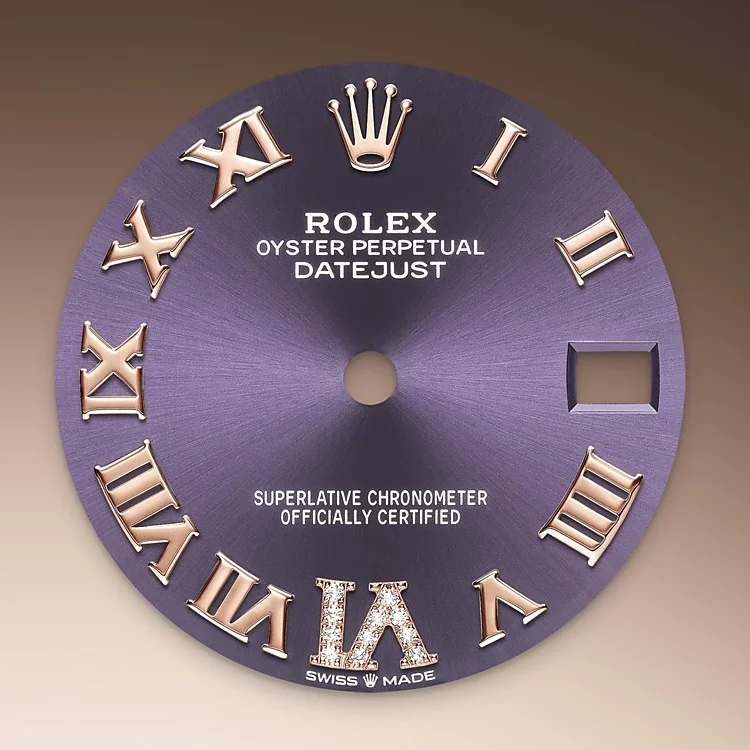 Rolex oyster perpetual on sale datejust purple