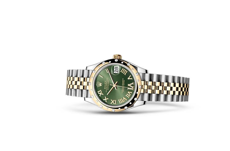 Rolex datejust 31 olive green top