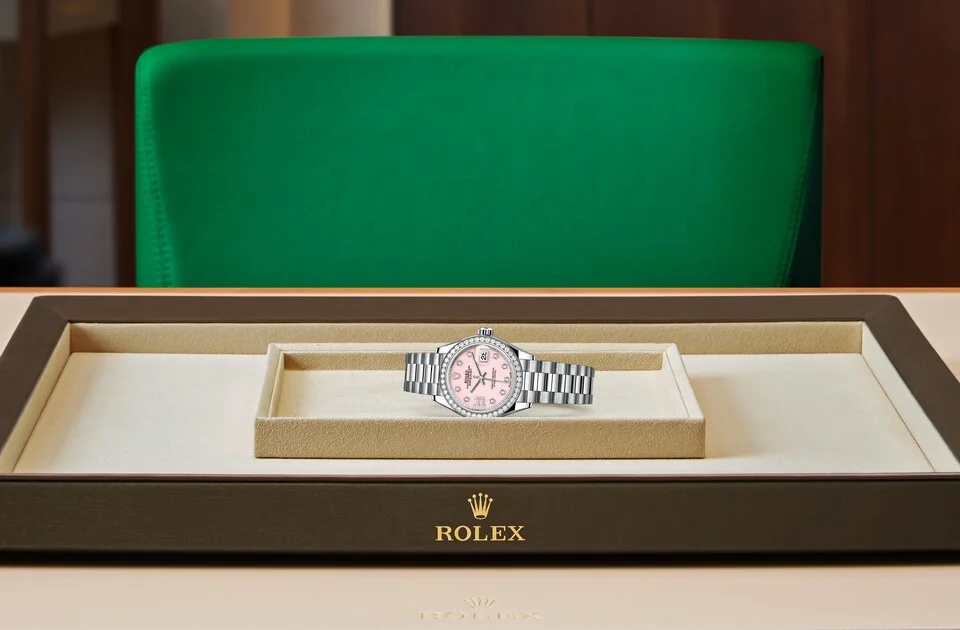 Rolex Lady-Datejust Oyster, 28 mm, Weißgold mit Diamanten - M279139RBR-0002 at Huber Fine Watches & Jewellery