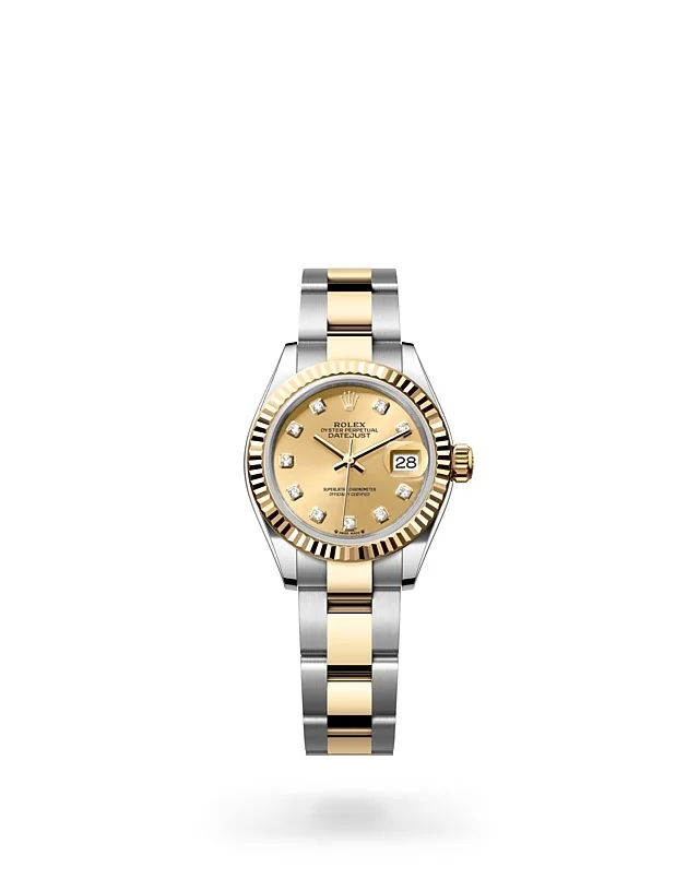 Rolex Lady-Datejust Oyster, 28 mm, Edelstahl Oystersteel und Gelbgold - M279173-0012 at Huber Fine Watches & Jewellery