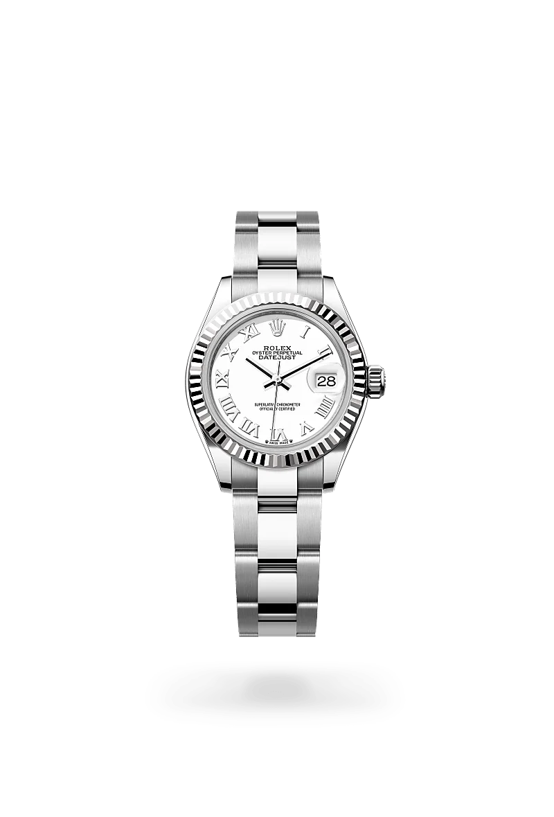 Rolex Lady-Datejust Oyster, 28 mm, Oystersteel and white gold - M279174-0020 at Huber Fine Watches & Jewellery