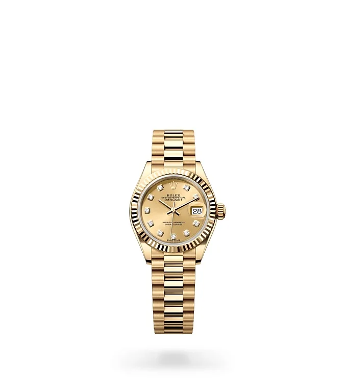 Rolex Lady-Datejust Oyster, 28 mm, Gelbgold - M279178-0017 at Huber Fine Watches & Jewellery