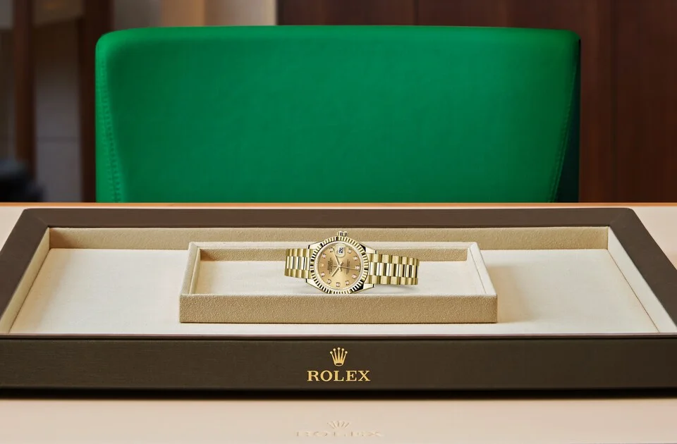 Rolex Lady-Datejust Oyster, 28 mm, Gelbgold - M279178-0017 at Huber Fine Watches & Jewellery