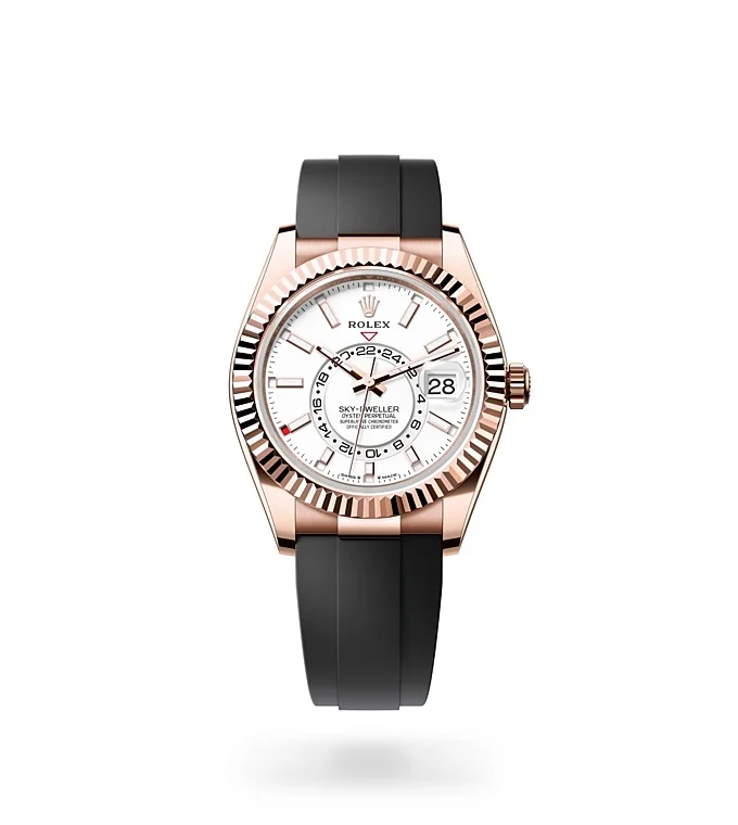 Rolex Sky-Dweller Oyster, 42 mm, Everose-Gold - M336235-0003 at Huber Fine Watches & Jewellery