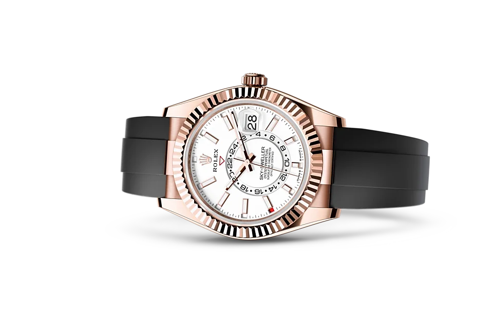Rolex Sky-Dweller Oyster, 42 mm, Everose-Gold - M336235-0003 at Huber Fine Watches & Jewellery