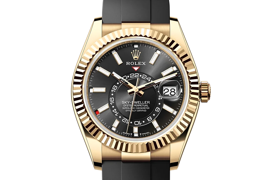 Rolex Sky-Dweller Oyster, 42 mm, Gelbgold - M336238-0002 at Huber Fine Watches & Jewellery