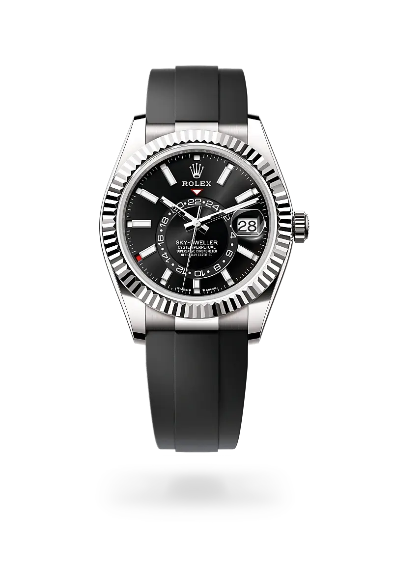 Rolex Sky-Dweller Oyster, 42 mm, white gold - M336239-0002 at Huber Fine Watches & Jewellery