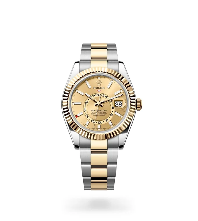 Rolex Sky-Dweller Oyster, 42 mm, Edelstahl Oystersteel und Gelbgold - M336933-0001 at Huber Fine Watches & Jewellery