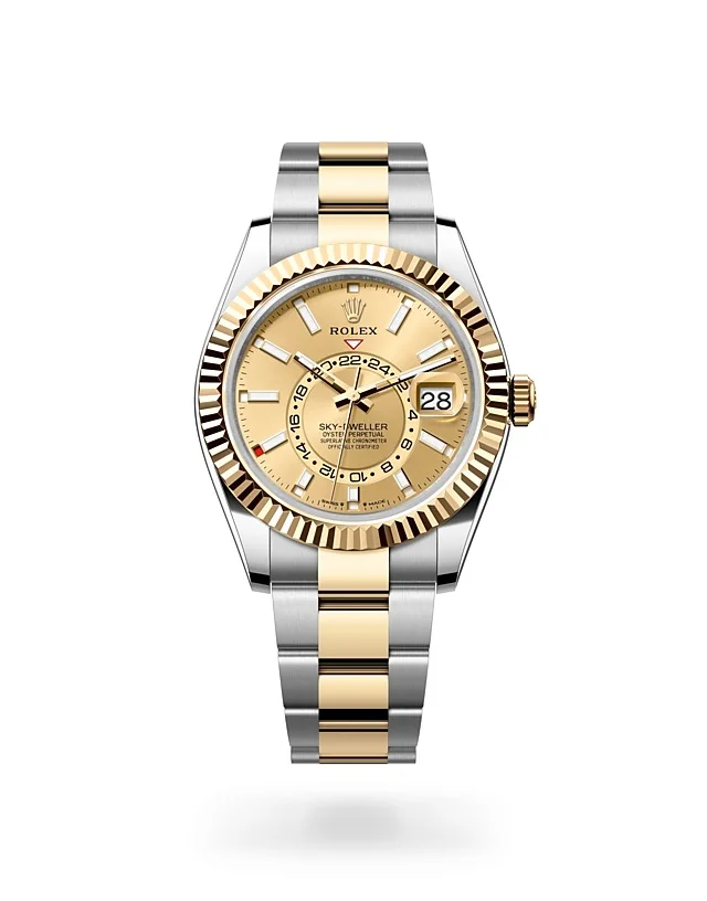 Rolex Sky-Dweller Oyster, 42 mm, Edelstahl Oystersteel und Gelbgold - M336933-0001 at Huber Fine Watches & Jewellery