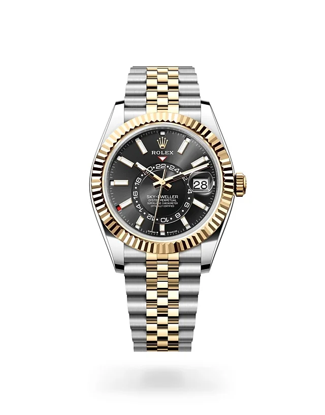 Rolex Sky-Dweller Oyster, 42 mm, Edelstahl Oystersteel und Gelbgold - M336933-0004 at Huber Fine Watches & Jewellery