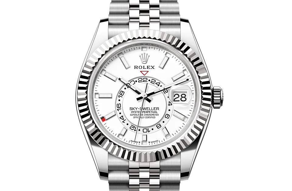 Rolex Sky-Dweller Oyster, 42 mm, Edelstahl Oystersteel und Weißgold - M336934-0004 at Huber Fine Watches & Jewellery