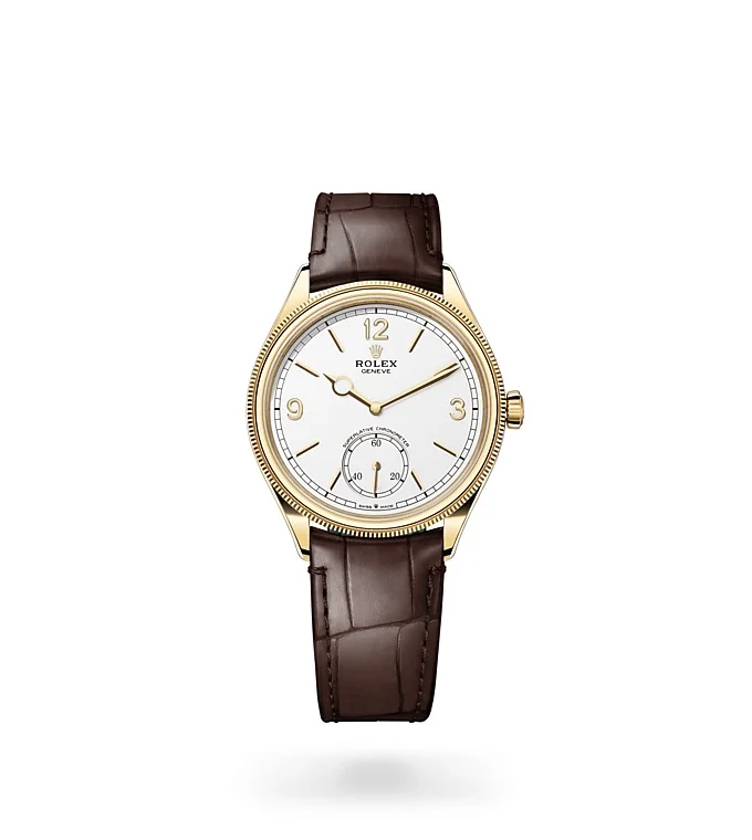 Rolex 1908 1908 39 mm, 18 Karat Gelbgold, poliert - M52508-0006 at Huber Fine Watches & Jewellery