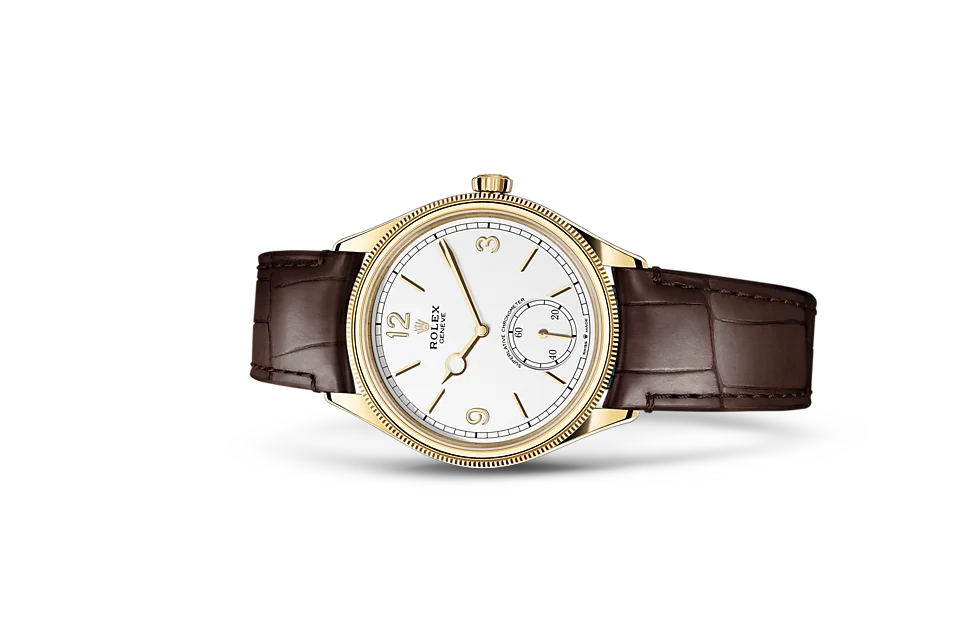 Rolex 1908 39 mm, 18 Karat Gelbgold, poliert - M52508-0006 at Huber Fine Watches & Jewellery