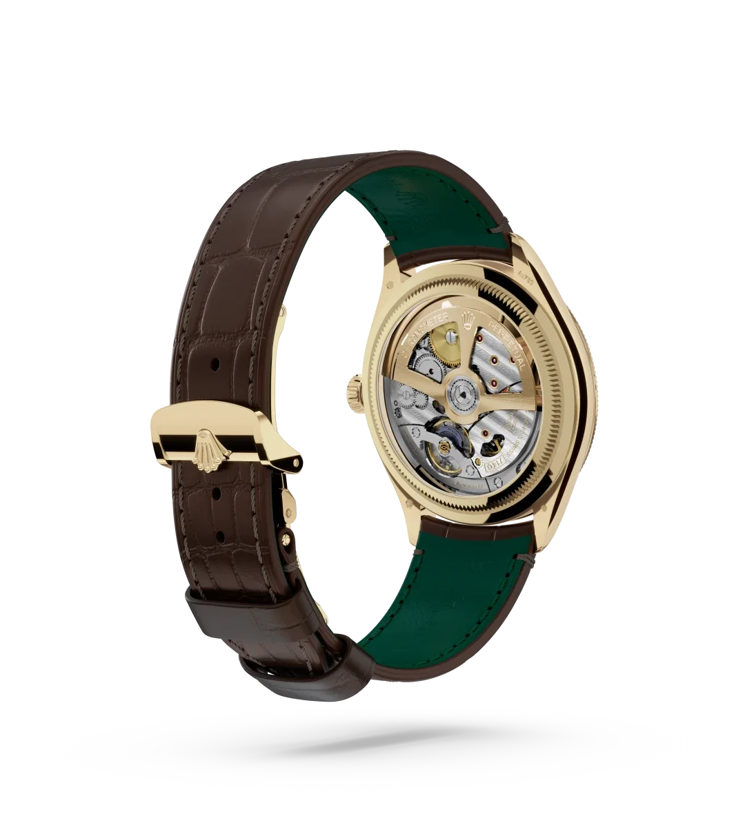 Rolex 1908 39 mm, 18 ct yellow gold, polished finish - M52508-0006 at single Banner