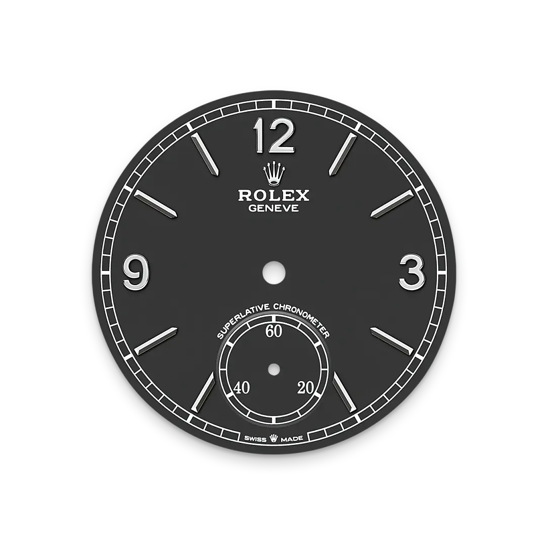 Intense black dial