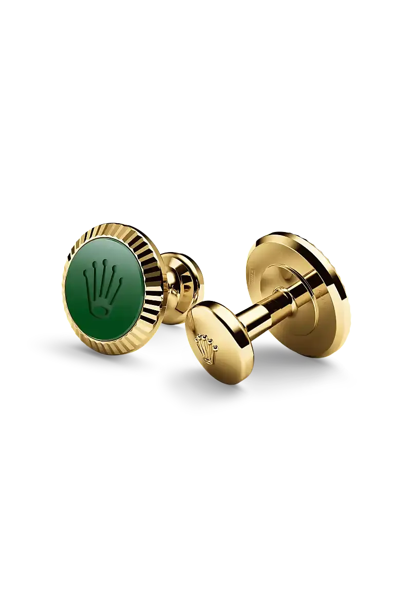 Rolex Manschettenknöpfe 18 Karat Gelbgold - A1038 at Huber Fine Watches & Jewellery
